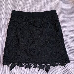 Black lacy American eagle bodycon pencil skirt
